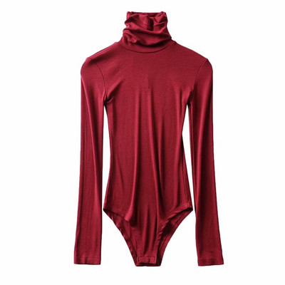 Sügis-talvine velvetist jersey body polo kraega
