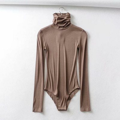Sügis-talvine velvetist jersey body polo kraega