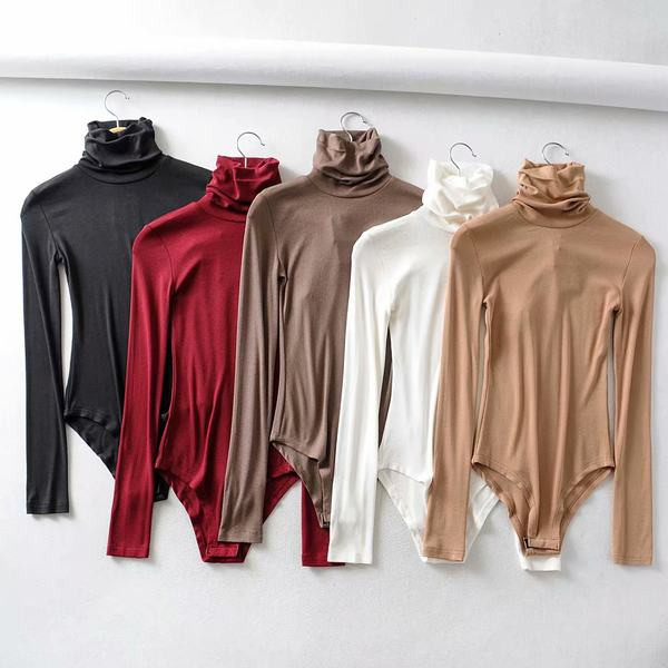 Őszi-téli kordbársony jersey body polo gallérral