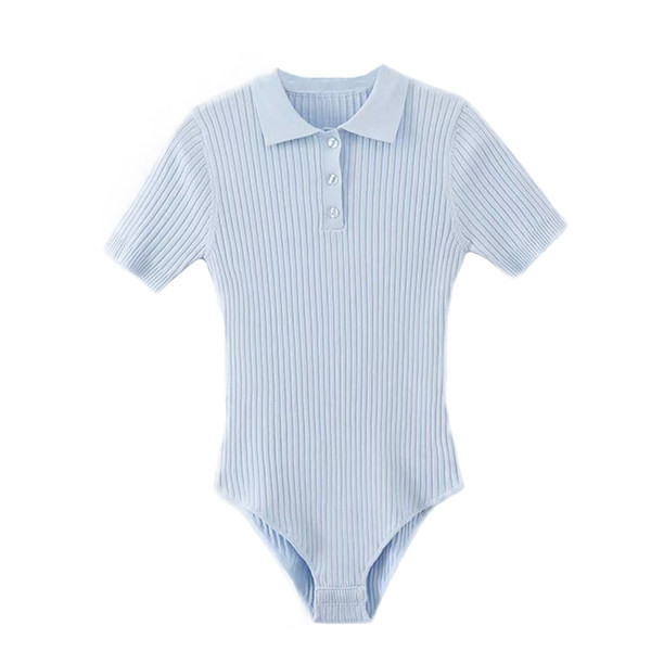 Γυναικείο κορμάκι με κοντά μανίκια και κουμπιά