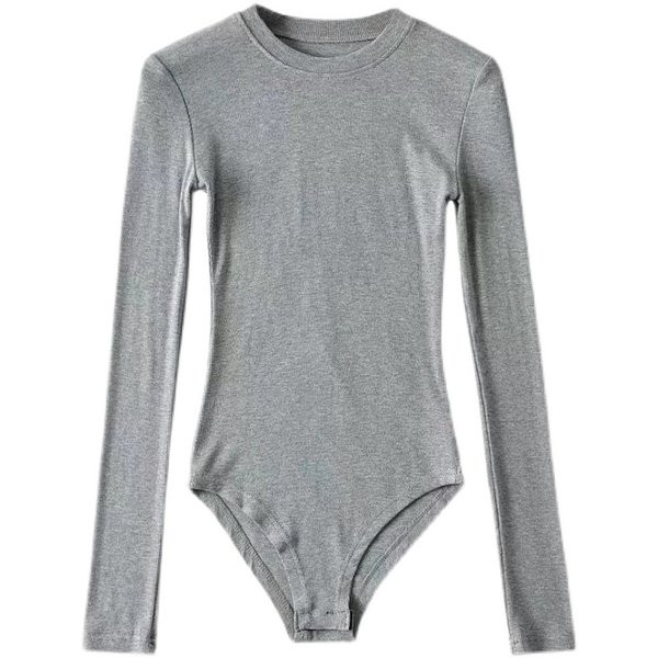 Γυναικείο  κορμάκι με κλασικό οντέλο με οβάλ λαιμόκοψη