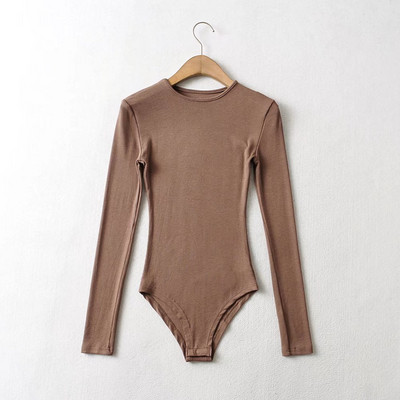 Naiste elastne sügis-talvine body ovaalse kaelusega