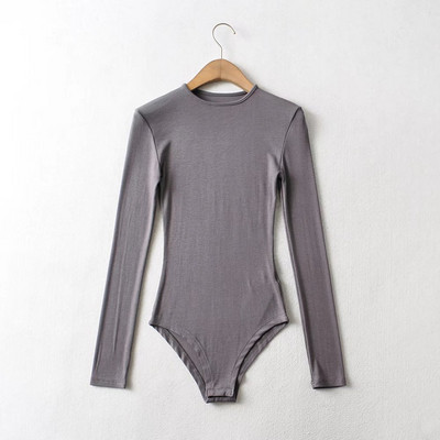 Naiste elastne sügis-talvine body ovaalse kaelusega