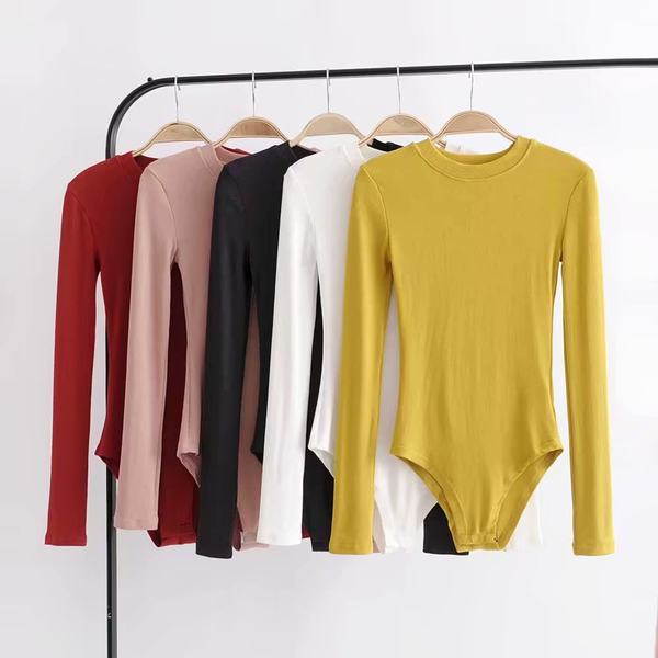 Őszi-téli body hosszú ujjal és ovális nyakkivágással