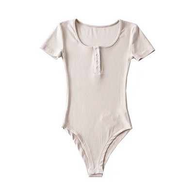 Napi női body gombokkal és rövid ujjúval