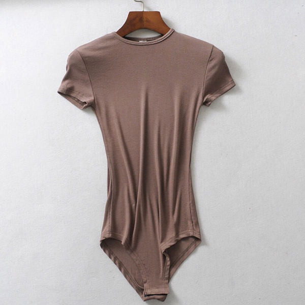 Női pamut body rövid ujjal