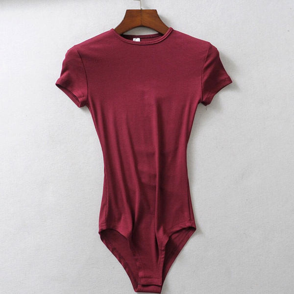 Női pamut body rövid ujjal