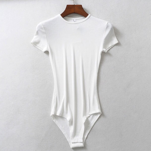 Női pamut body rövid ujjal