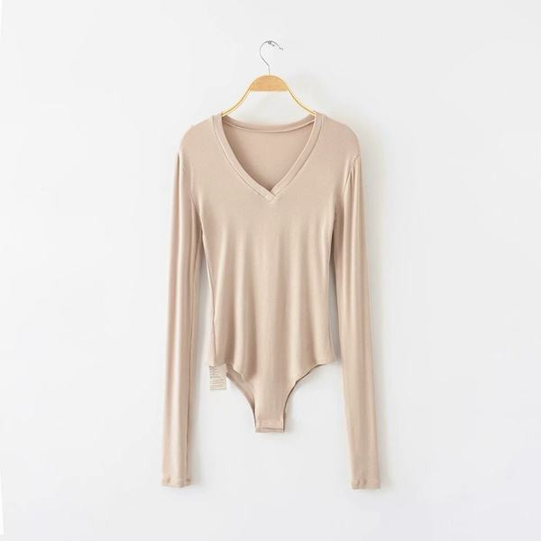 Γυναικείο κορμάκι με καθημερινή λαιμόκοψη  σε τέσσερα χρώματα