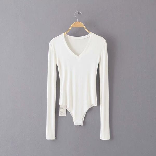 Γυναικείο κορμάκι με καθημερινή λαιμόκοψη  σε τέσσερα χρώματα