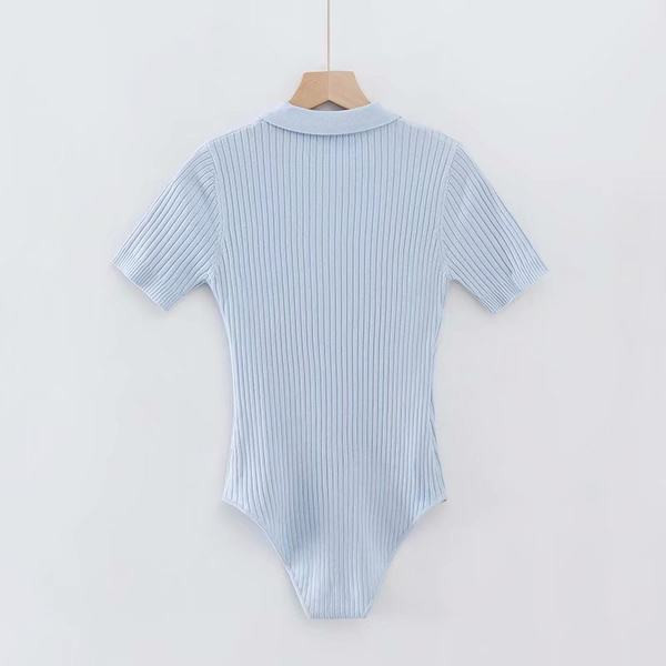 Γυναικείο κορμάκι με κοντό μανίκι και κλασικό γιακά