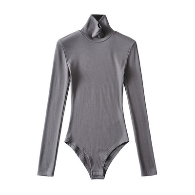 Női body hosszú ujjú, magas gallérral sima modell
