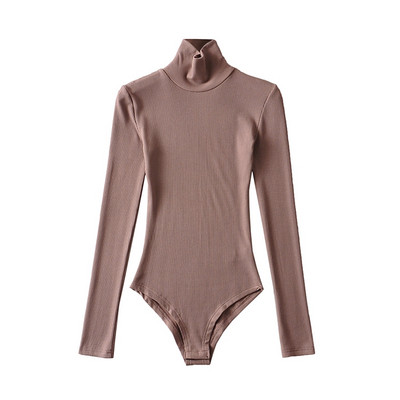 Női body hosszú ujjú, magas gallérral sima modell
