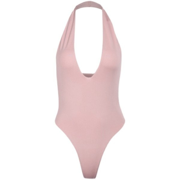 Stiilne naiste keha ilma rihmadeta ovaalse kaelusega