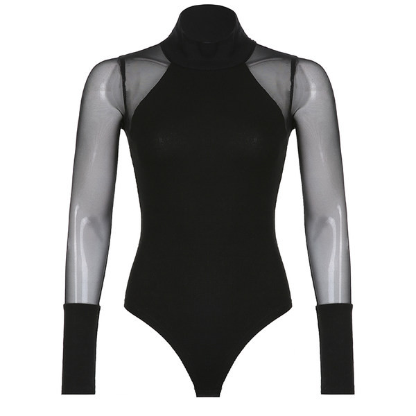 Moodne naiste võrkkest kõrge kraega