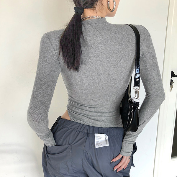 Ženski body clean model u crnoj i sivoj boji