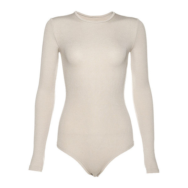 Νέο μοντέλο γυναικείο κορμάκι με μακριά μανίκια και στρογγυλή λαιμόκοψη