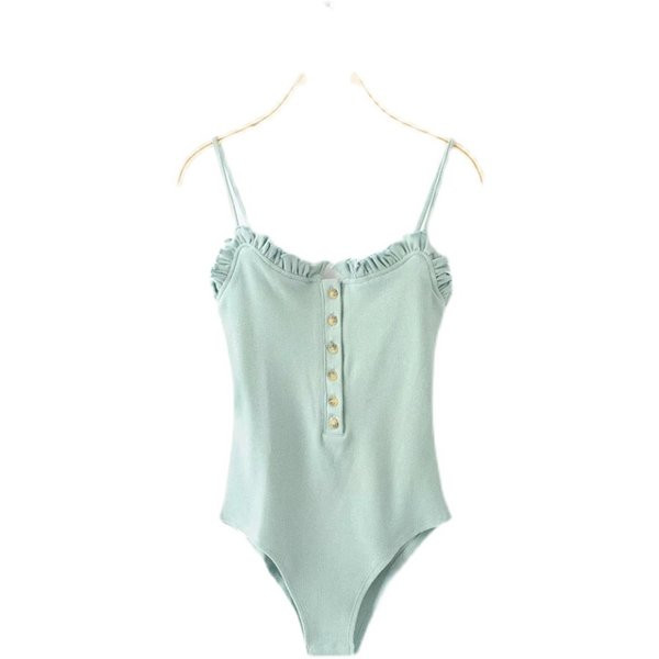 Γυναικείο κορμάκι με κουμπιά και λεπτές τιράντες