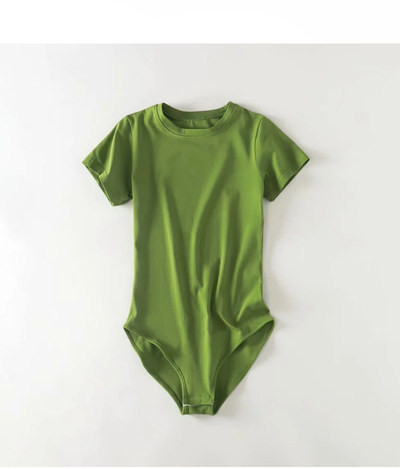 Ženski bodi s okruglim izrezom i kratkim rukavima