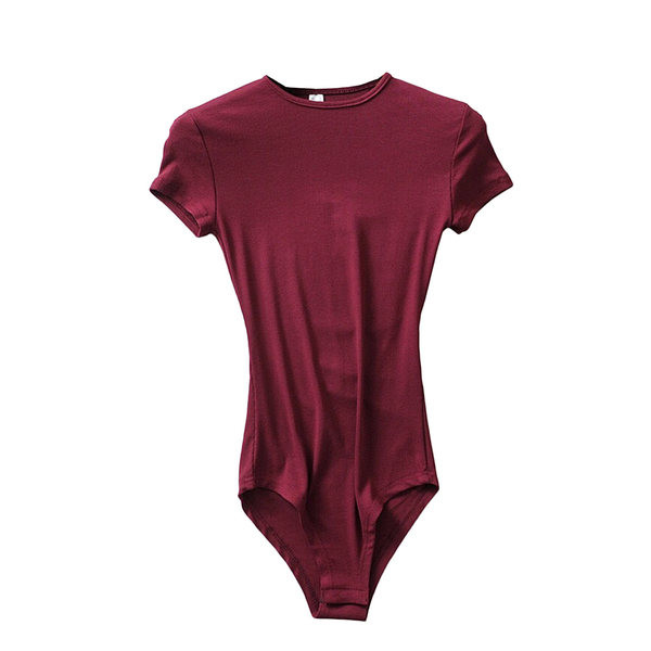 Γυναικείο καθημερινό κορμάκι με κοντό μανίκι και οβάλ λαιμόκοψη