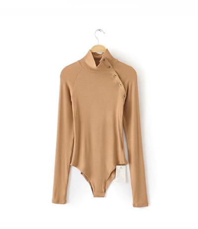 Γυναικείο κορμάκι με κουμπιά και γιακά πόλο