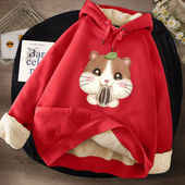 Női pulóver meleg béléssel és kapucnival - többféle modell