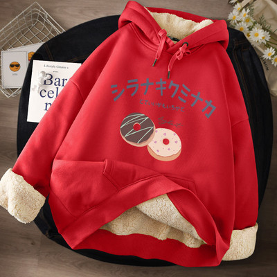 Női pulóver meleg béléssel és kapucnival - többféle modell