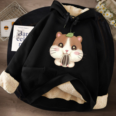 Női pulóver meleg béléssel és kapucnival - többféle modell