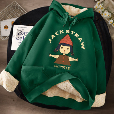 Női pulóver meleg béléssel és kapucnival - többféle modell