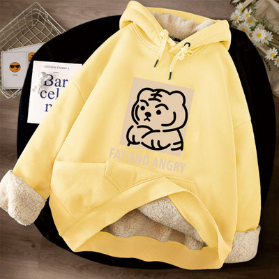 Νέο μοντέλο γυναικείο φούτερ με στάμπα και κουκούλα