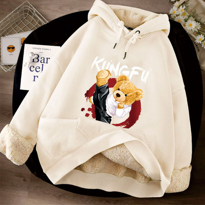 Νέο μοντέλο γυναικείο φούτερ με στάμπα και κουκούλα