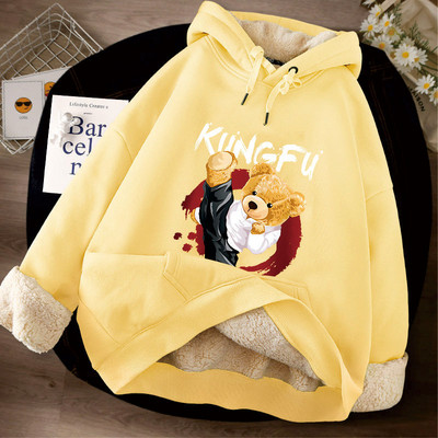 Νέο μοντέλο γυναικείο φούτερ με στάμπα και κουκούλα