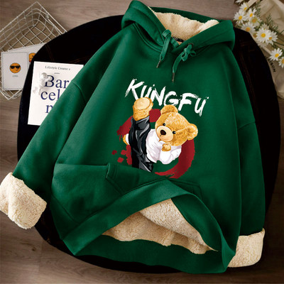 Νέο μοντέλο γυναικείο φούτερ με στάμπα και κουκούλα