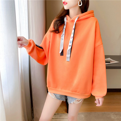 Uue mudeliga naiste sportlik kapuutsiga dressipluus