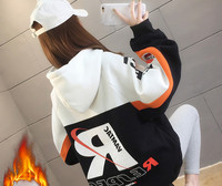 Νέο μοντέλο γυναικείο casual φούτερ με επιγραφή και κουκούλα