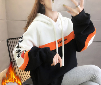 Νέο μοντέλο γυναικείο casual φούτερ με επιγραφή και κουκούλα