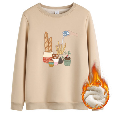 Naiste polsterdatud ümara kaelusega pluus