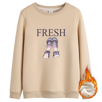 Naiste polsterdatud ümara kaelusega pluus