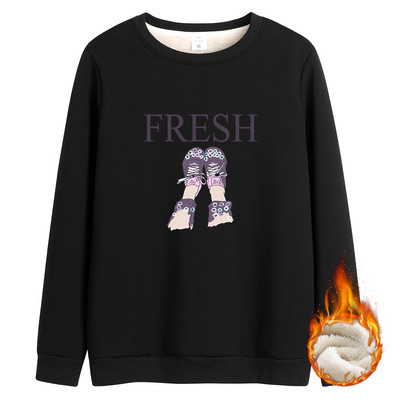 Naiste polsterdatud ümara kaelusega pluus