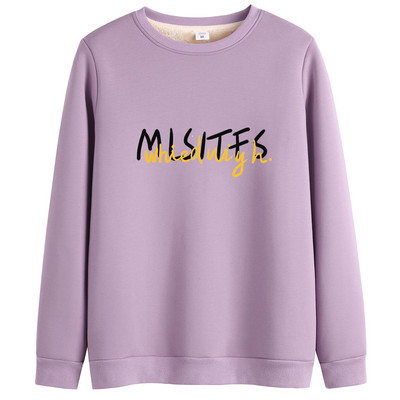 Naiste polsterdatud ümara kaelusega pluus