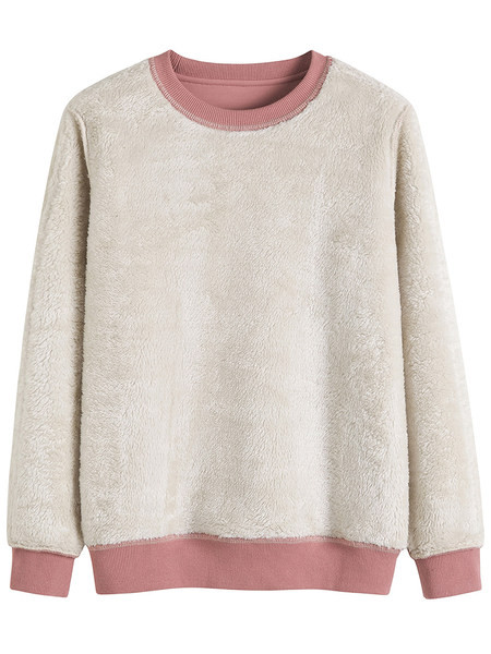 Γυναικεία casual μπλούζα με πουπουλένια φόδρα