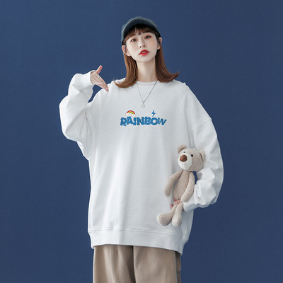 Φαρδύ μοντέλο γυναικεία μπλούζα με απλικέ