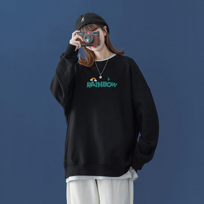 Φαρδύ μοντέλο γυναικεία μπλούζα με απλικέ