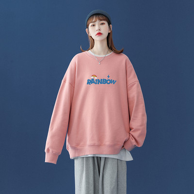 Φαρδύ μοντέλο γυναικεία μπλούζα με απλικέ