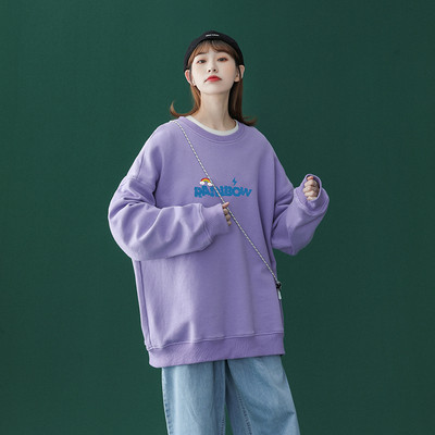 Φαρδύ μοντέλο γυναικεία μπλούζα με απλικέ