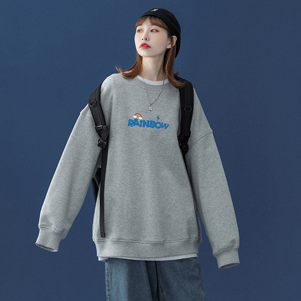 Φαρδύ μοντέλο γυναικεία μπλούζα με απλικέ