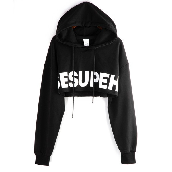 Naiste sportlik aplikatsiooniga dressipluus - musta värvi