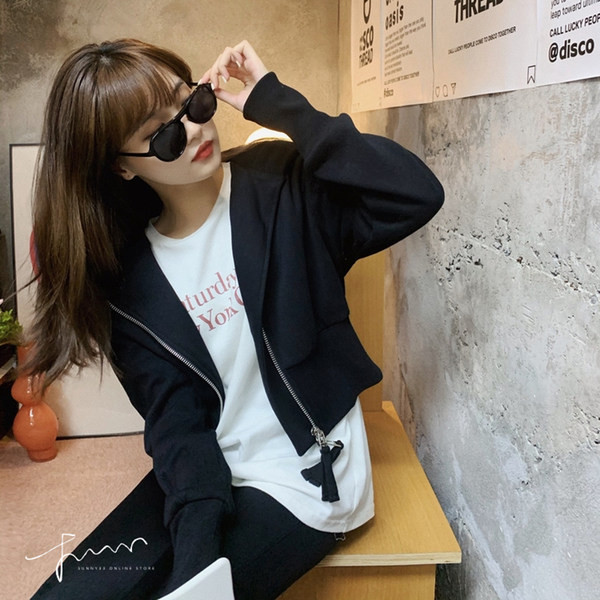 Γυναικείο casual φούτερ με κουκούλα και φερμουάρ