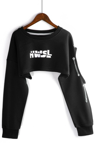 Moodne musta värvi ümara kaelusega naiste pluus