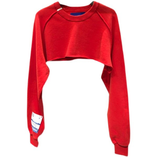 Κοντή γυναικεία μπλούζα με οβάλ λαιμόκοψη